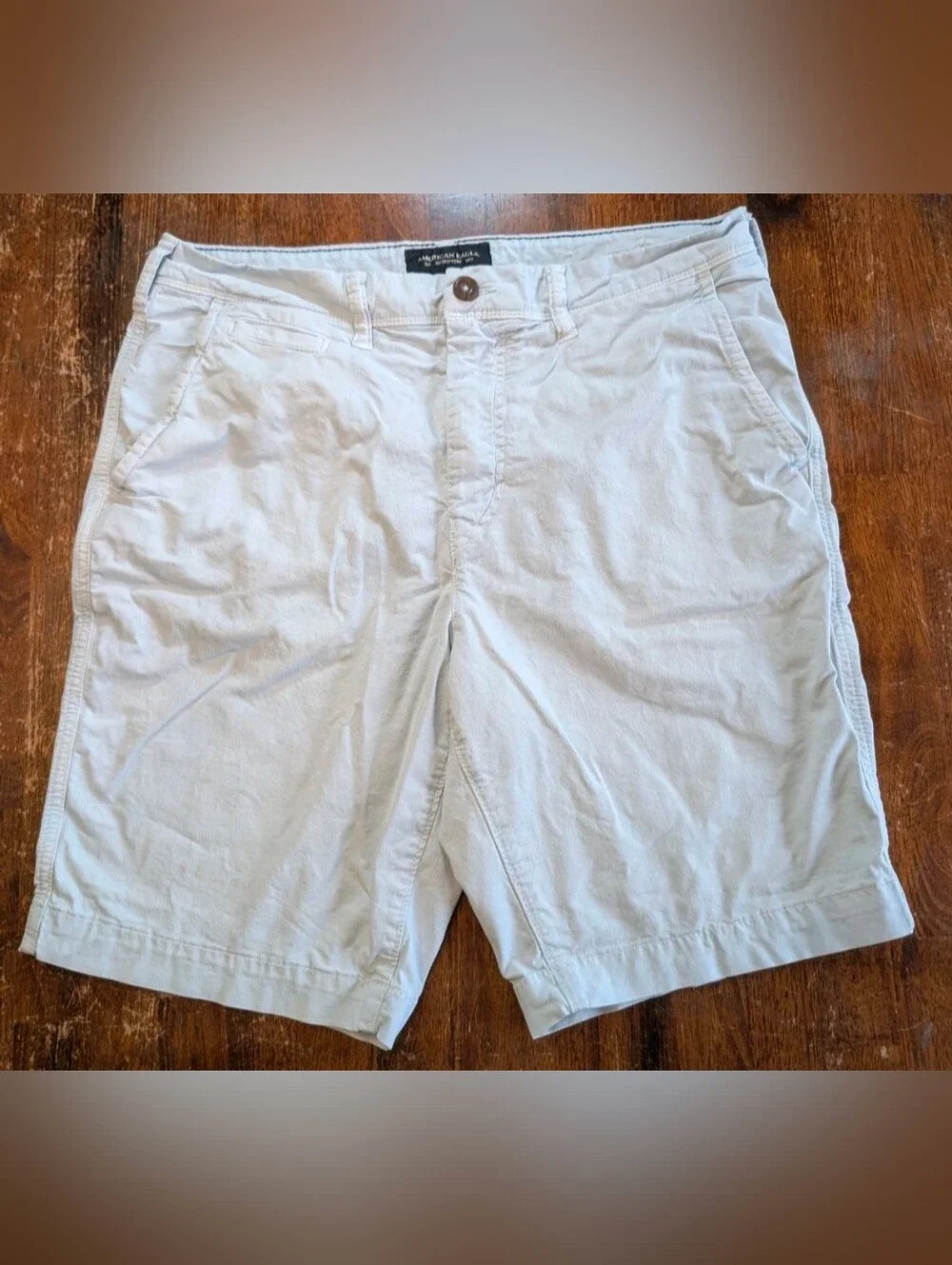 American Eagle Shorts Mens Size 32 Pale Blue Chino Casual Summer Cotton Used